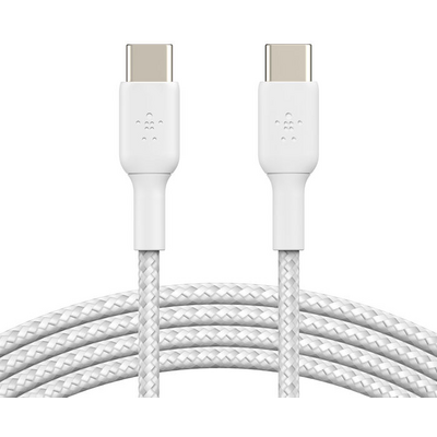 Belkin BoostCharge Braided USB-C to USB-C Cable 1m White