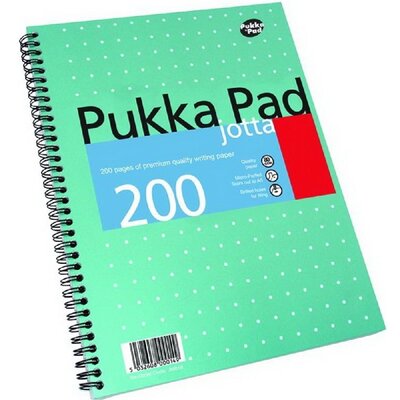 Pukka Pad Jotta Metallic A4 200 oldalas vonalas spirálfüzet