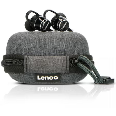 Lenco EPB-160BK sweatproof Bluetooth Earpuds including powerbank case Black