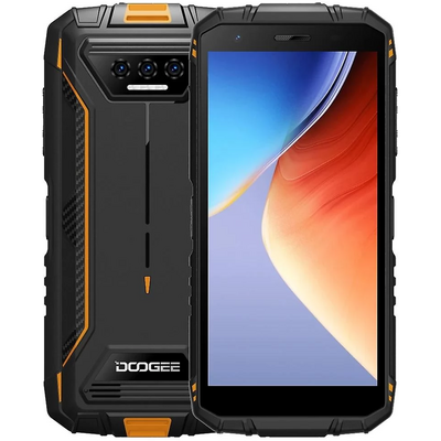 DOOGEE S41 Max - 5.5" IPS, Quad Core (6+256GB) Mobiltelefon - Fekete/narancssárga