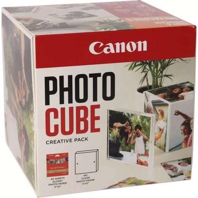 Canon Photo Cube Creative Pack fehér narancs képkeret és fotópapír