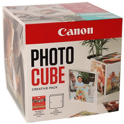 Canon Photo Cube Creative Pack fehér kék képkeret és fotópapír