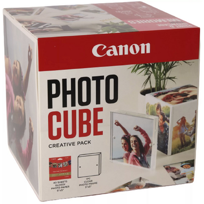 Canon Photo Cube Creative Pack fehér pink képkeret és fotópapír