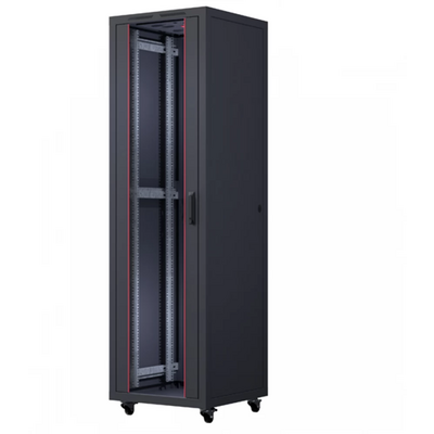 NET FORMRACK 42U Cosmoline 600x800 19" szabadon álló rack szekrény - RAL9005 fekete