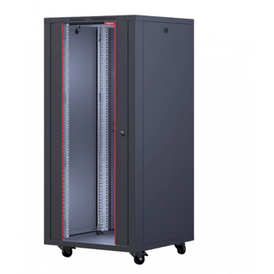 NET FORMRACK 20U Interline 600x600 19" szabadon álló rack szekrény - RAL9005 fekete