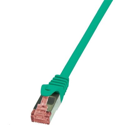 Logilink CQ2085S 7,5m Cat6 S/FTP dupla árnyékolású zöld patch kábel