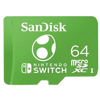 Sandisk 64B SD micro Nintendo Switch (SDXC Class 10 UHS-I) memória kártya