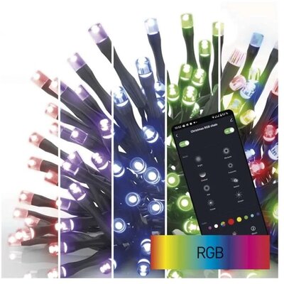 Emos D4ZR01 GoSmart 8 m kül-beltéri RGB progr. időzítős wifivel LED karácsonyi fényfüzér