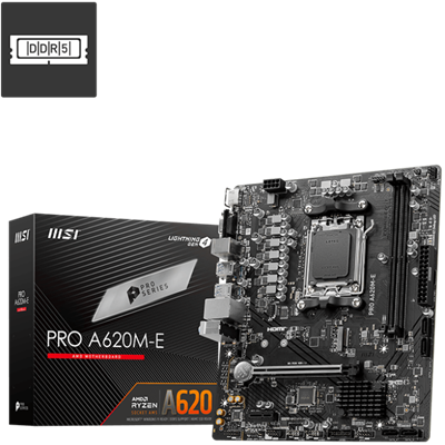 MSI Alaplap AM5 PRO A620M-E AMD A620, mATX