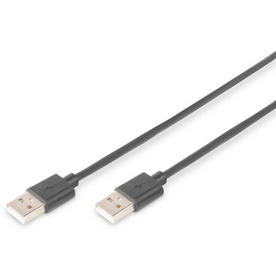 Assmann USB 2.0 connection cable, type A 1m Black