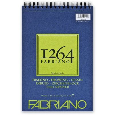 Fabriano 1264 Drawing 180g A4 50lapos spirálkötött rajztömb