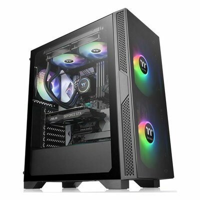 Thermaltake Versa T25 Tempered Glass Black