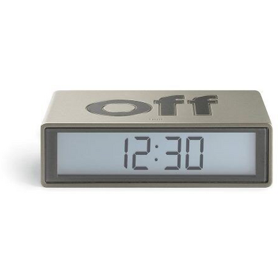 Lexon Flip+ Travel LCD Alarm Clock Glossy Gold