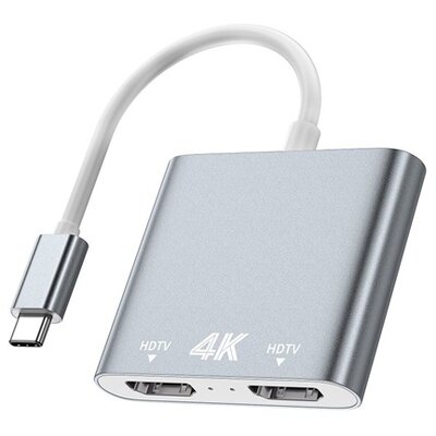 AVAX HB902 PRIME Type C 3.2 - 2xHDMI 4K60Hz DUAL monitor adapter