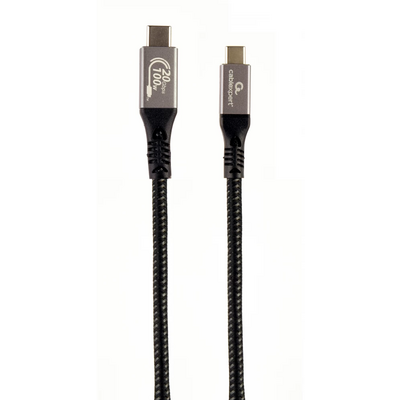 Gembird CCBP-USB3-CMCM100-1.5M Premium USB 3.2 Gen 2x2 Type-C charging & data cable 1,5m Black