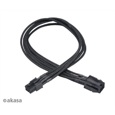 Akasa FLEXA V6 - 6pin VGA tápkábel - 40cm - AK-CBPW07-40BK