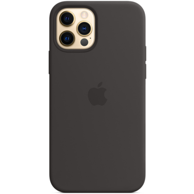 Apple IPHONE 12 PRO SILICONE CASE WITH MAGSAFE - BLACK