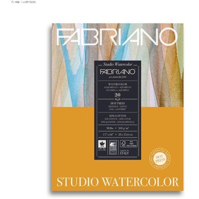 Fabriano Watercolour Studio 200g 28x35,6cm 20lapos akvarell tömb