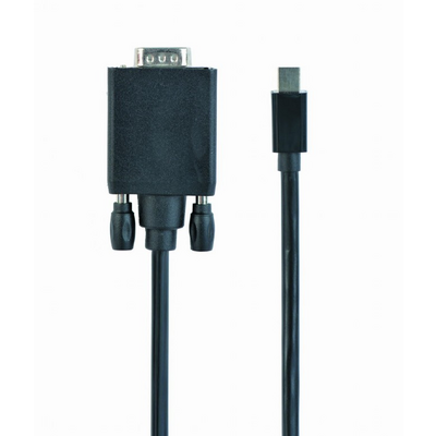 Gembird CC-mDPM-VGAM-6 Mini DisplayPort to VGA adapter cable 1,8m Black