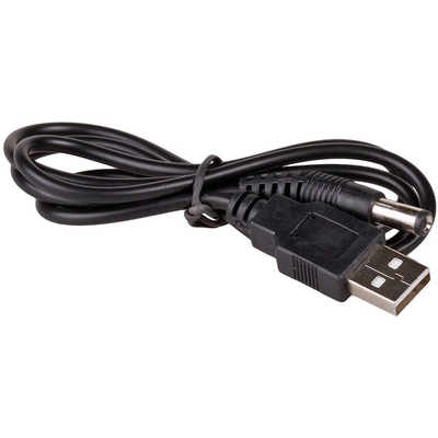 Akyga AK-DC-01 USB - DC 5,5 x 2,1 mm cable 0,8m Black