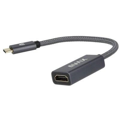 AVAX AD903 PRIME Type C-HDMI 2.0 4K/60Hz sodorszálas adapter