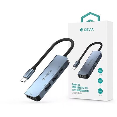 Devia ST384899 Leopard V2 Type-C PD/2xUSB 3.0/HDMI 4in1 HUB