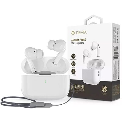 Devia ST399138 Airbuds Pods2 True Wireless Bluetooth fehér fülhallgató