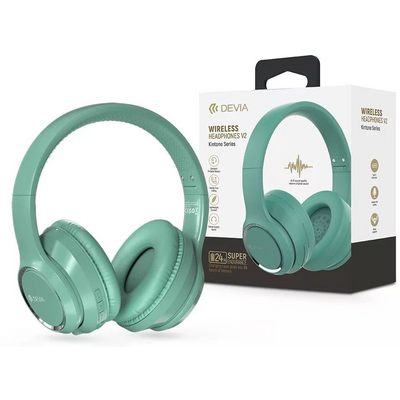 Devia ST383557 zöld Bluetooth fejhallgató