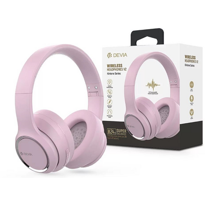 Devia ST383533 rózsaszín Bluetooth fejhallgató