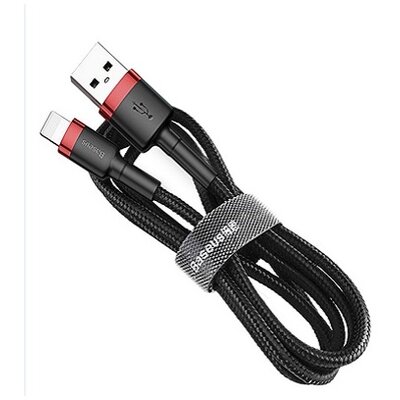 Baseus cafule USB lightning 2.4A 1M CALKLF-BG1 szürke-fekete kábel