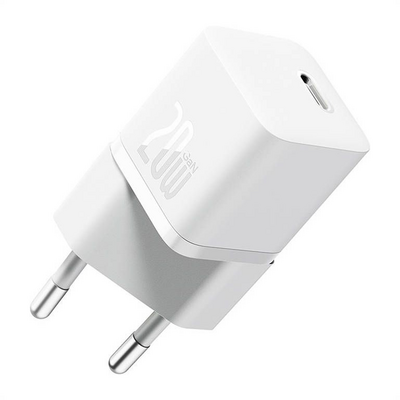 Baseus CCGN050102 GaN5 20W USB/USB C fehér töltő