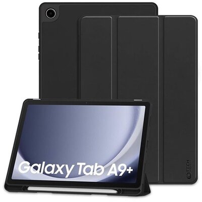 Tech-Protect TP607789 Samsung X210/X215/X216 Galaxy Tab A9+ 11.0 fekete tablet tok (Smart Case) pencil tartóval