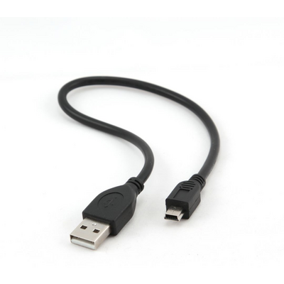 Gembird CCP-USB2-AM5P-1 USB2.0 A-plug Mini cable 0,3m Black