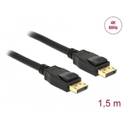 DELOCK kábel DisplayPort male / male összekötő 10K 60Hz 54 Gbps 3m