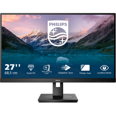 PHILIPS VA monitor 27" 275S9JML, 2560x1440, 16:9, 300cd/m2, 4ms, HDMI/DisplayPort/3xUSB, Pivot, hangszóró
