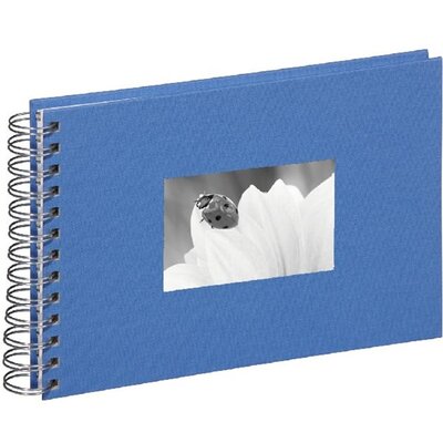Pagna 24x17cm fehér lapos spirálos kék fotóalbum