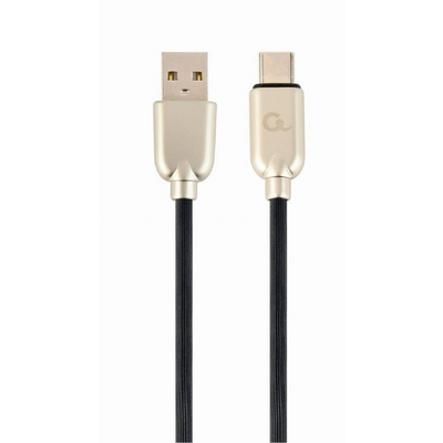 Gembird CC-USB2R-AMCM-1M Premium rubber Type-C USB charging and data cable 1m Black