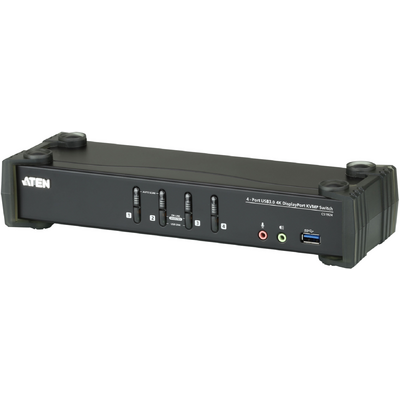 ATEN 4-Port USB 3.0 4K DisplayPort KVMP Switch + Cables
