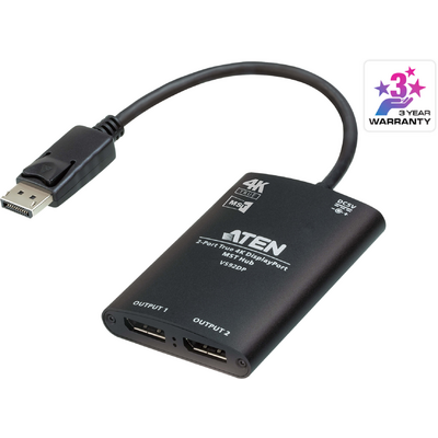 ATEN VS92DP 2-Port True 4K DisplayPort MST Hub