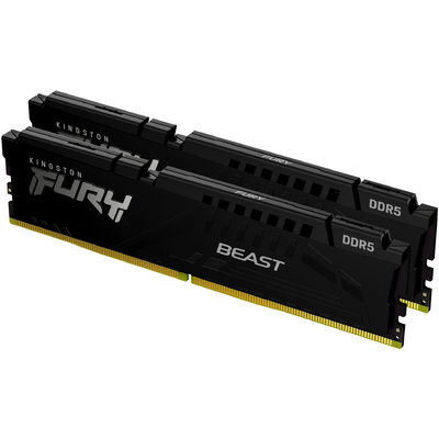 KINGSTON FURY Memória DDR5 32GB 6400MHz CL32 DIMM (Kit of 2) Beast Black XMP