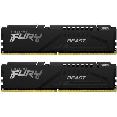 KINGSTON FURY Memória DDR5 64GB 6400MHz CL32 DIMM (Kit of 2) Beast Black EXPO