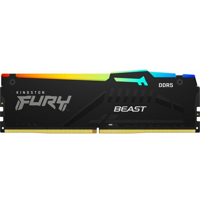 KINGSTON FURY Memória DDR5 16GB 6000MHz CL30 DIMM Beast RGB XMP