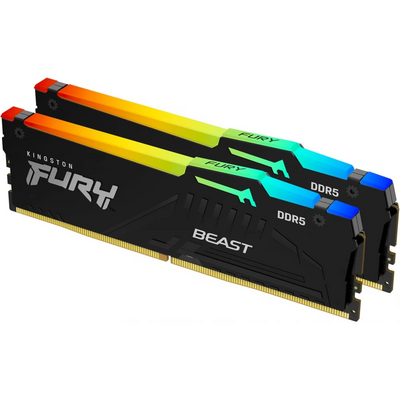 KINGSTON FURY Memória DDR5 32GB 6000MHz CL30 DIMM (Kit of 2) Beast RGB EXPO