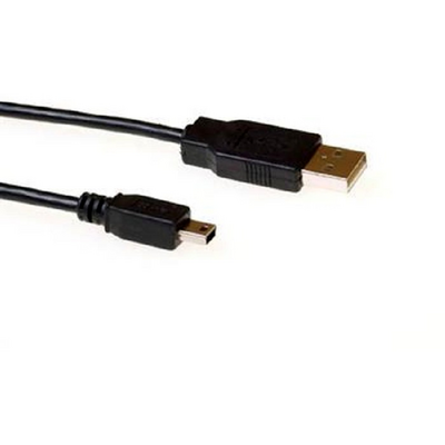 ACT SB2415 USB2.0 A male - USB mini B5 male 5m Black