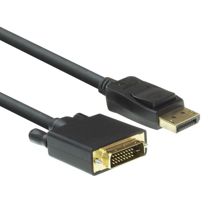 ACT AC7505 DisplayPort to DVI-D (Dual Link) (24+1) adapter cable 1,8m Black