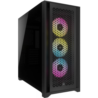 CORSAIR iCUE 5000D RGB Airflow számítógépház, fekete