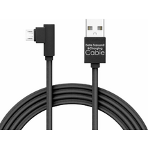 Delight MicroUSB 90° Adatkábel 2m Black
