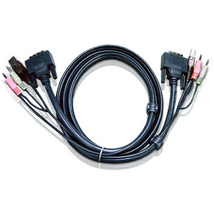 ATEN USB DVI-D Single Link KVM Cable 1,8m Black
