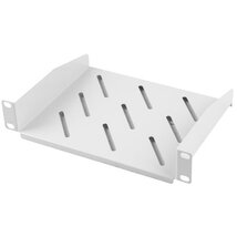 Lanberg 10" 1U/254x180mm fix polc - max 20kg - szürke