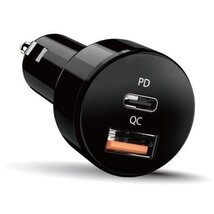 Genius PD-36AC 36W USB/Type-C fekete autós töltő